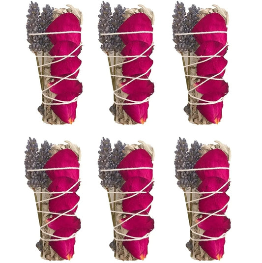 White Sage with Rose and Lavender