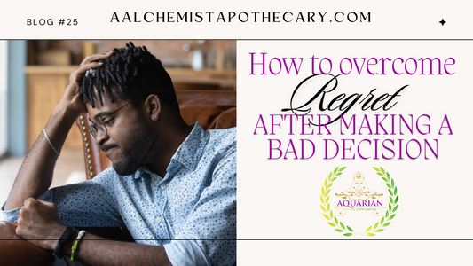 How to overcome the regret of making a bad decision !