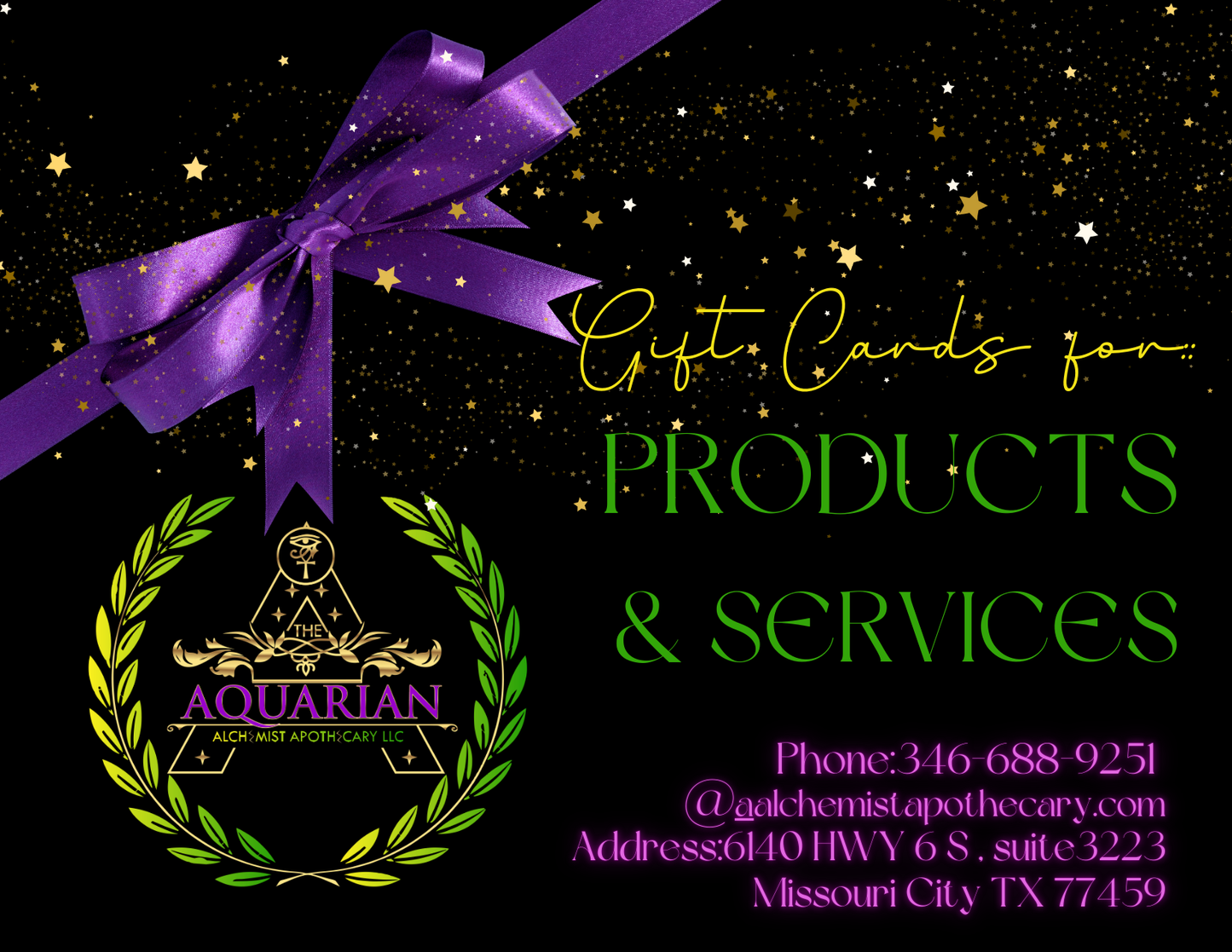 AAApothecary Gift Card for Products & Services